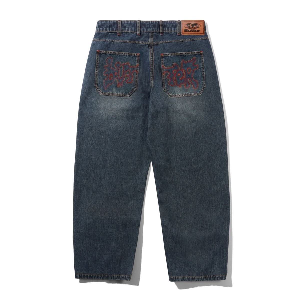 Butter Goods Blotch Denim Jeans – Streaky Navy - Gallery Streetwear