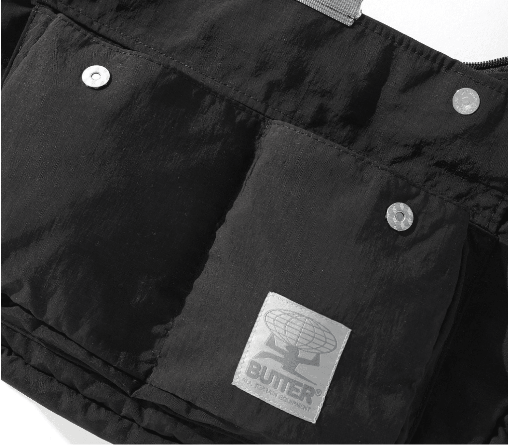 Butter Goods Cross Body Bag - Black - Gallery Streetwear