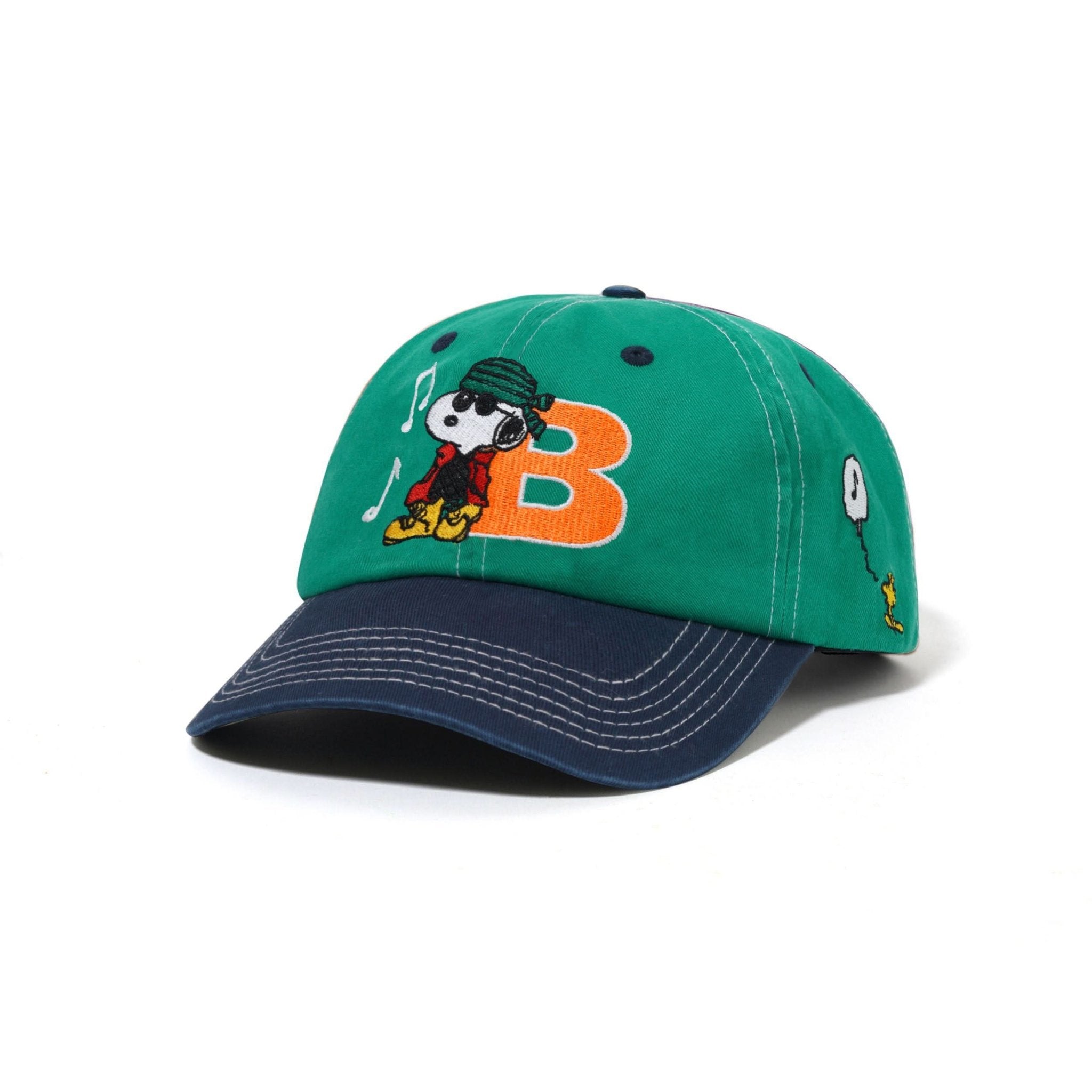 Butter Goods Music Snapback Cap - Green / Navy - Gallery Streetwear