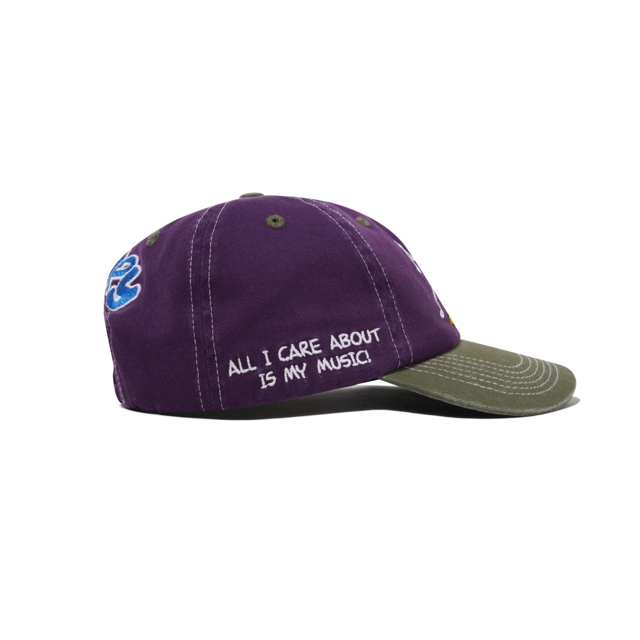 Butter Goods Music Snapback Cap - Washed Purple - Gallery Streetwear