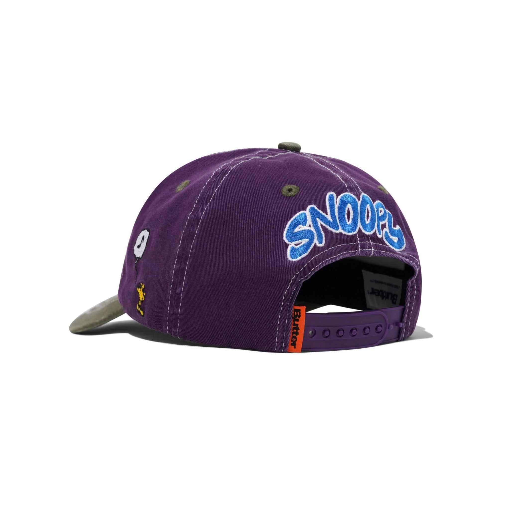 Butter Goods Music Snapback Cap - Washed Purple - Gallery Streetwear