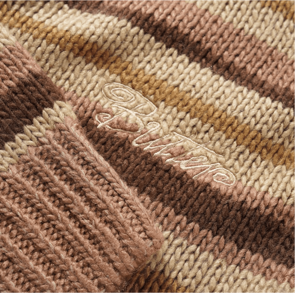 Butter Goods Ombre Stripe Knit Sweater - Chocolate - Gallery Streetwear