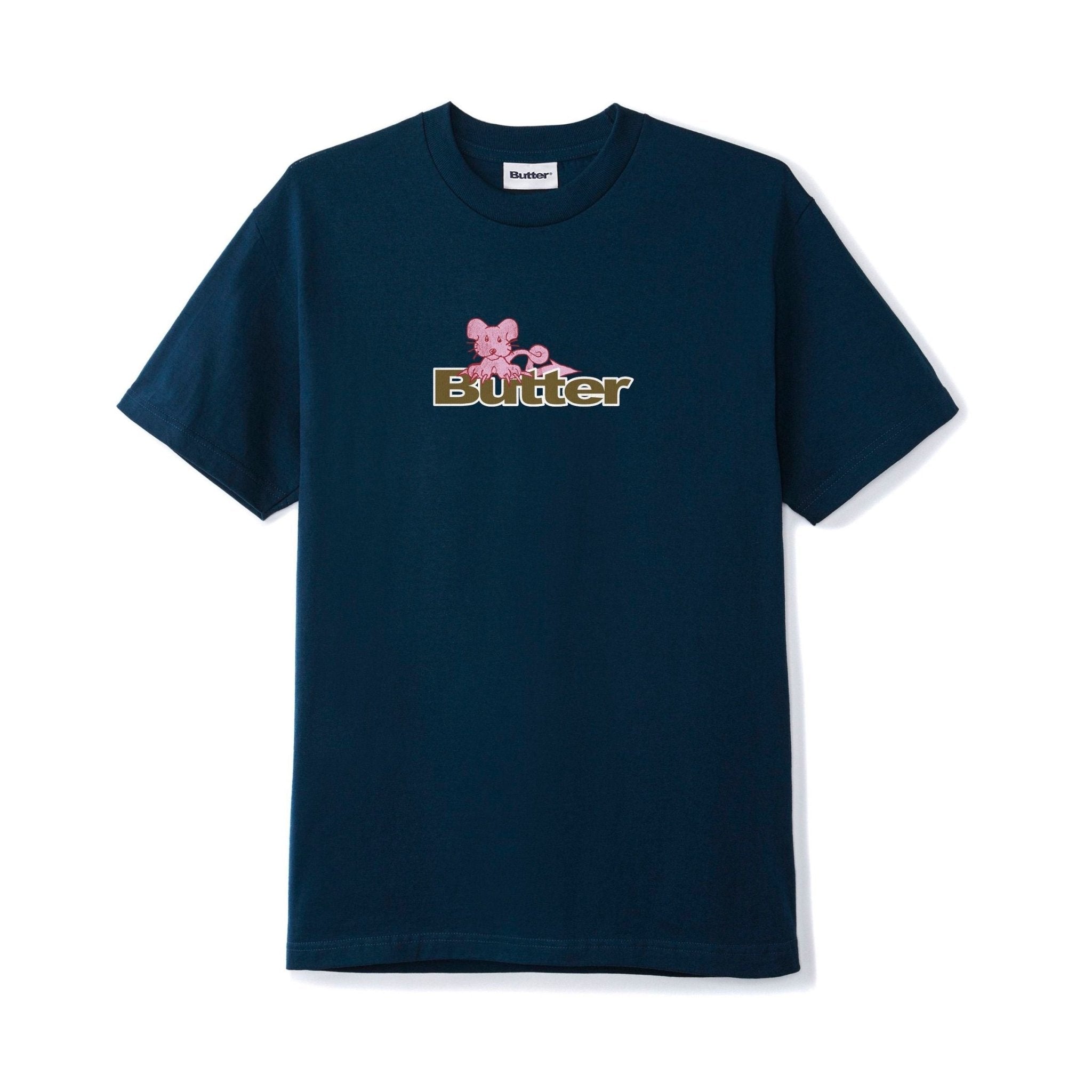 Butter Goods | Rat Logo Tee – Navy - Gallery Streetwear