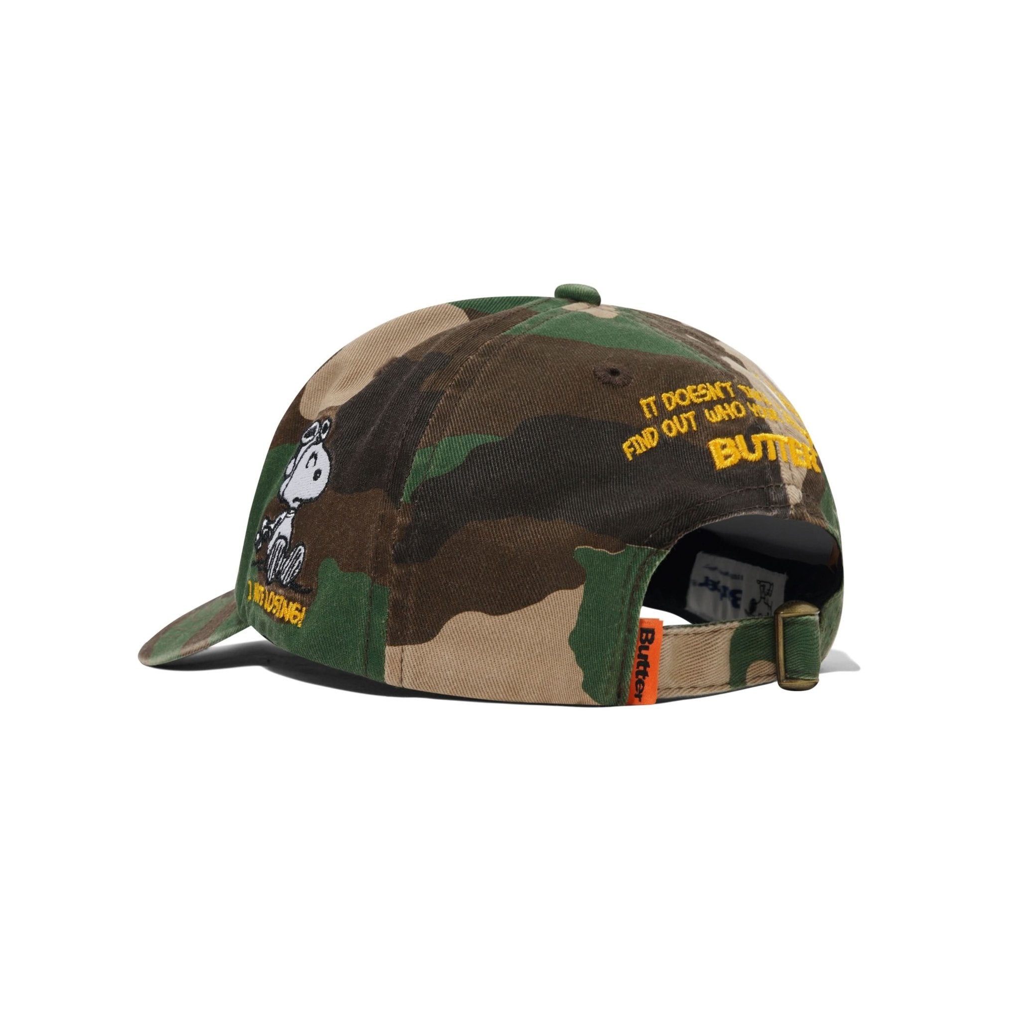 Butter Goods Rats 6 Panel Cap - Washed Camo - Gallery Streetwear