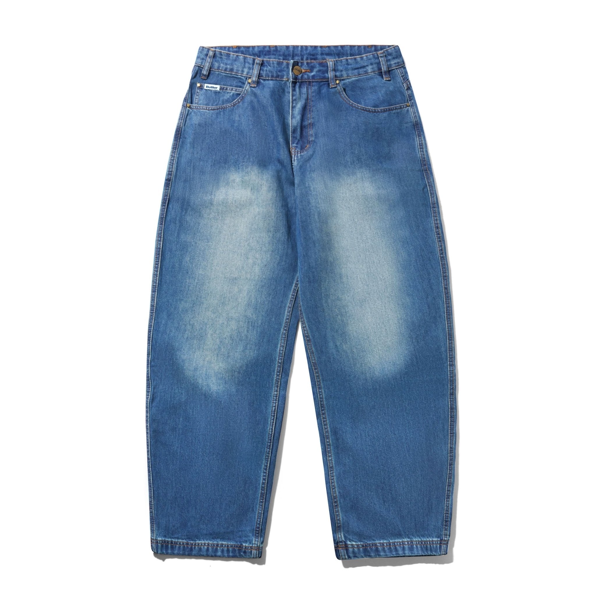 Butter Goods Spike Denim Jeans - Distressed Indigo - Gallery Streetwear