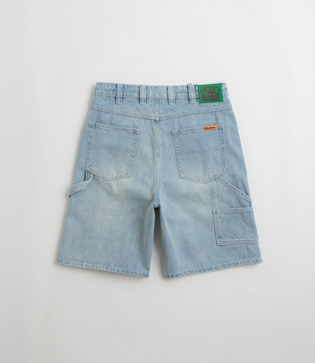 Butter Goods Weathergear Denim Shorts Faded Blue - back