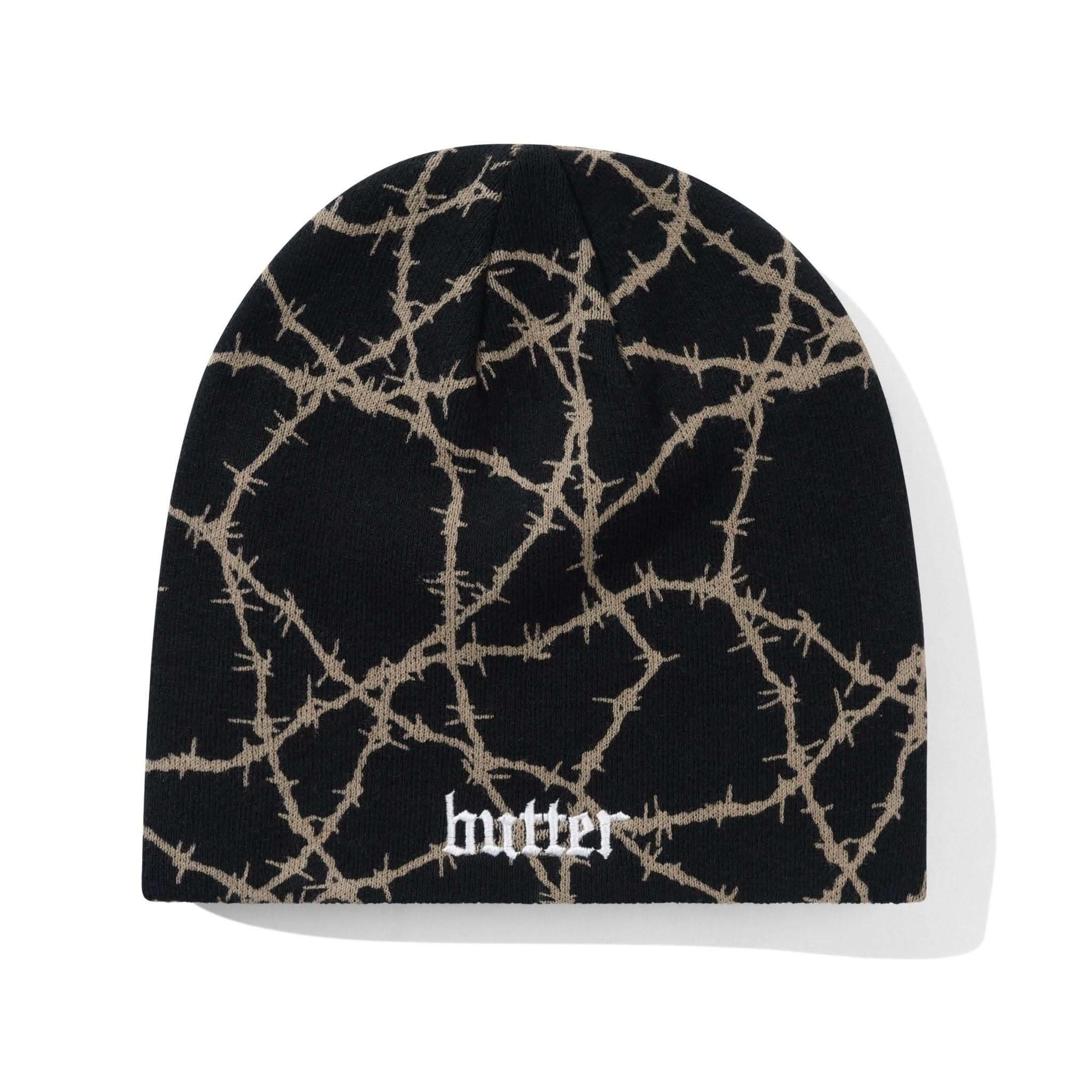 【BUTTER GOODS】 Wired Skully Beanie, Black Butter Goods | Wired Skully Beanie – Black Short Knit Beanie