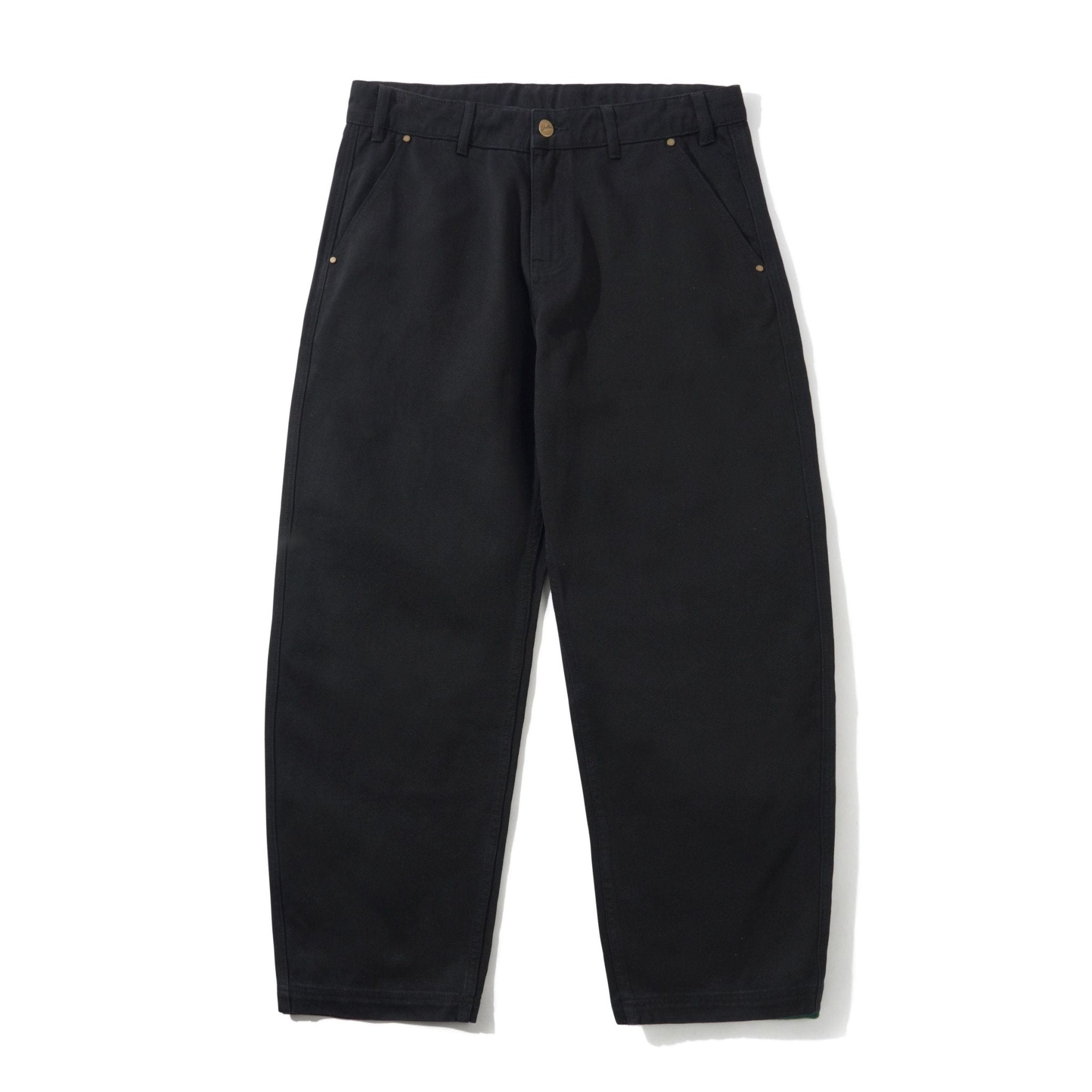 Butter Goods Work Pants – Black Twill Baggy Fit - Gallery Streetwear