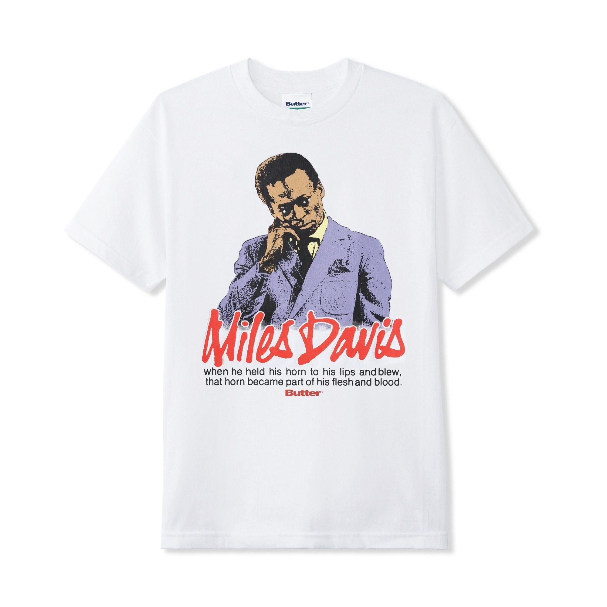 Butter Goods x Miles Davis | Portrait Tee - Gallery Streetwear