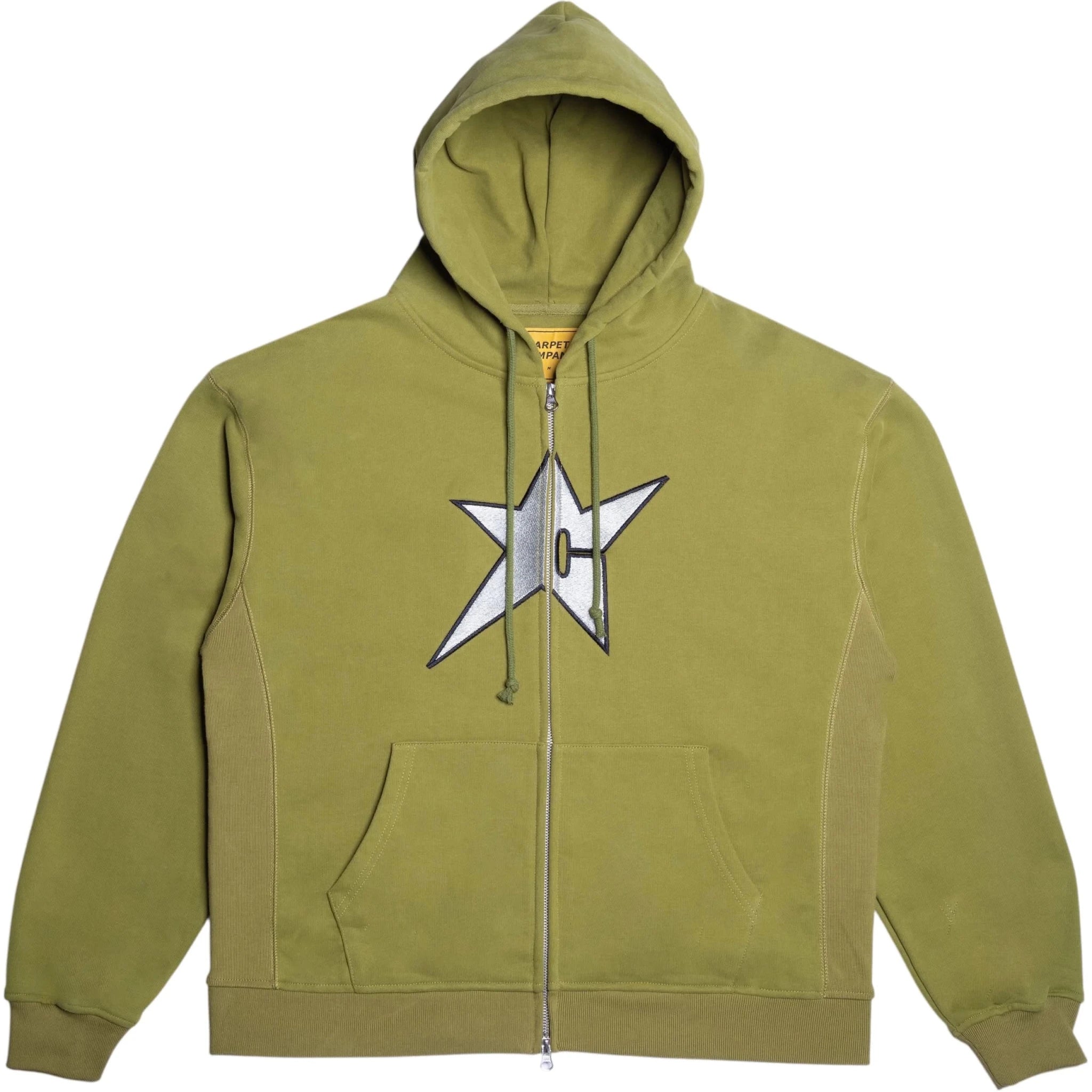 Carpet Company C - Star Zip Hoodie - Green - Gallery Streetwear