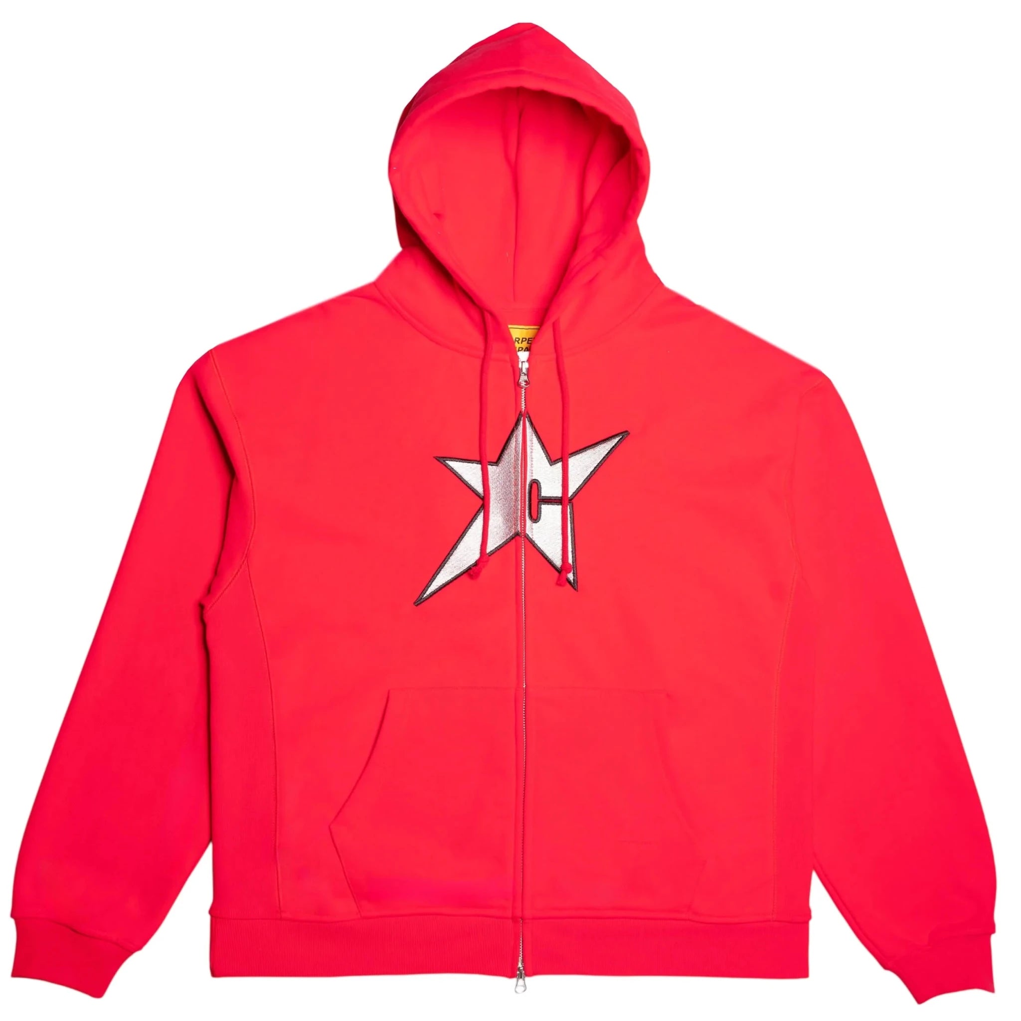 Carpet Company C - Star Zip Hoodie - Red - Gallery Streetwear