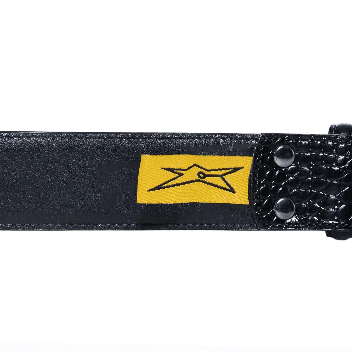 Carpet Company Croc Skin Leather Belt - Gallery Streetwear