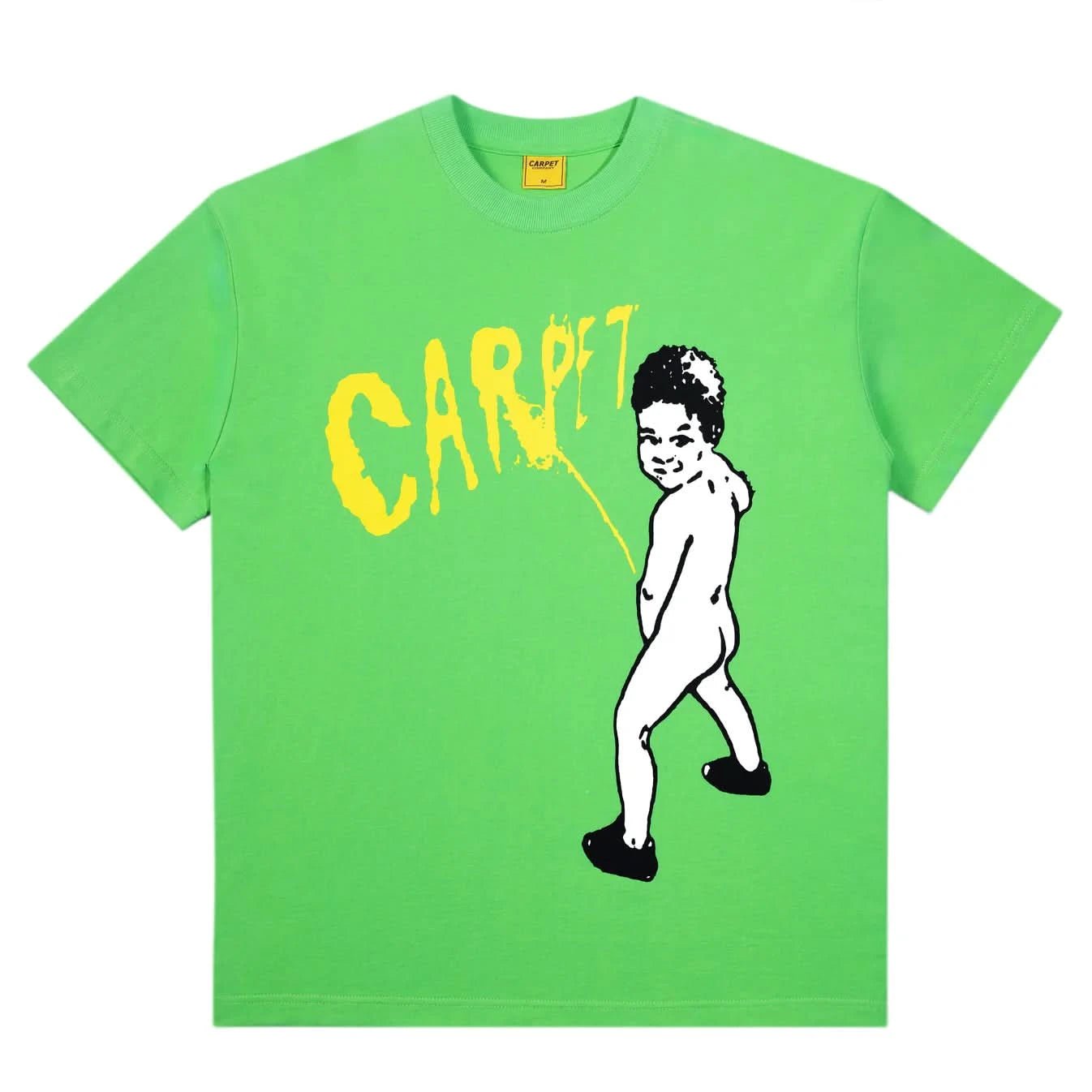 Carpet Company Kid Peeing Tee - Green - Gallery Streetwear Canada