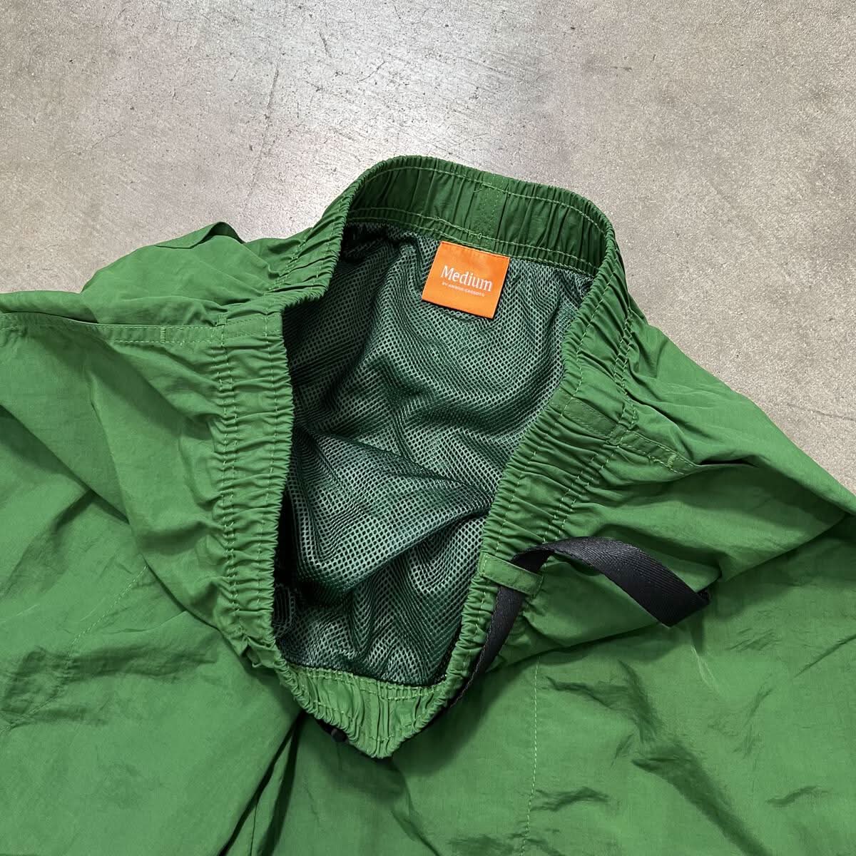 Carrots Stem Nylon Shorts - Green - Gallery Streetwear