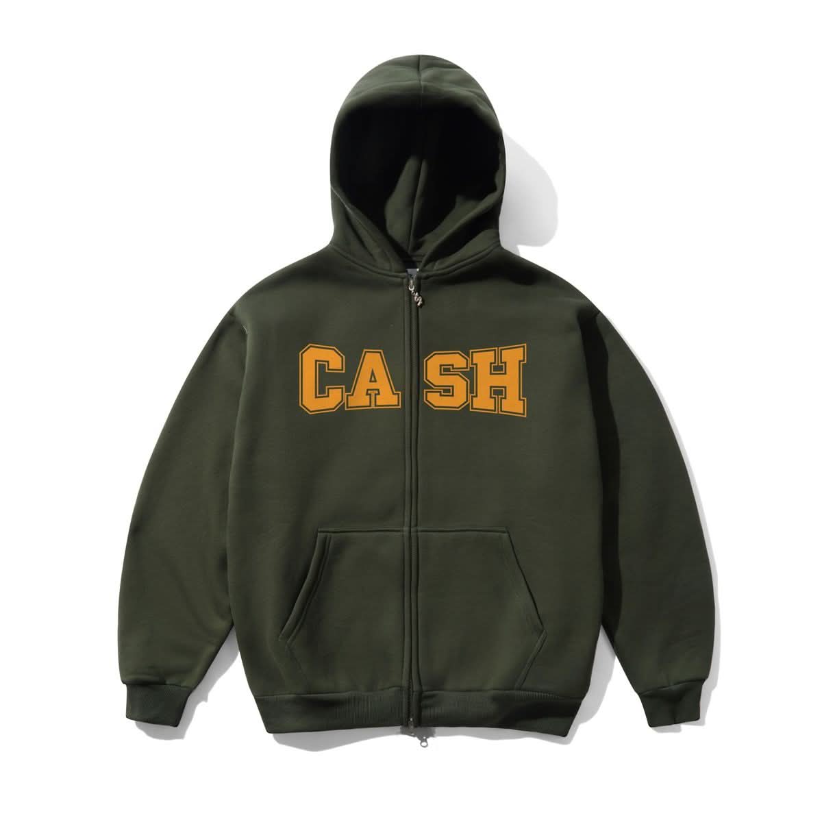 Cash Only Campus Zip Thru Hoodie Fatigue - Gallery Streetwear