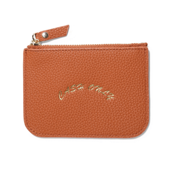 Cash Only | Leather Zip Wallet - Gallery Streetwear