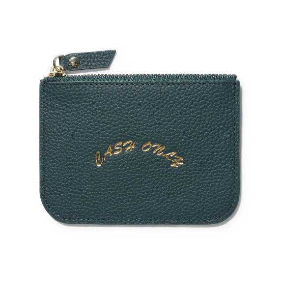 Cash Only | Leather Zip Wallet - Gallery Streetwear