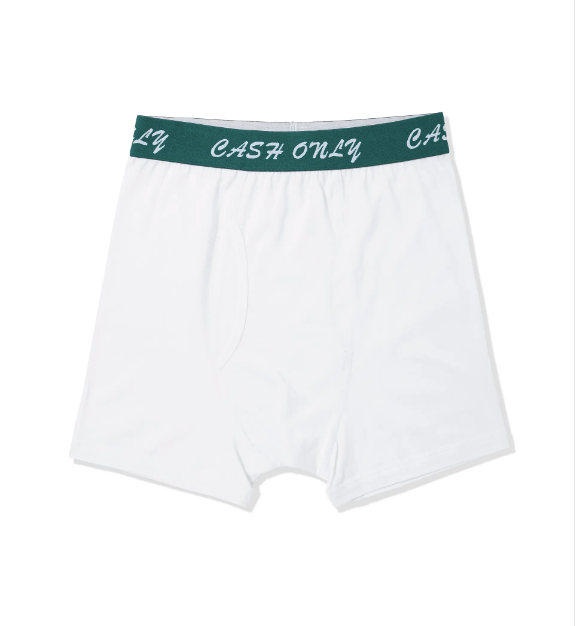 Cash Only | Logo Boxer Briefs – White - Gallery Streetwear