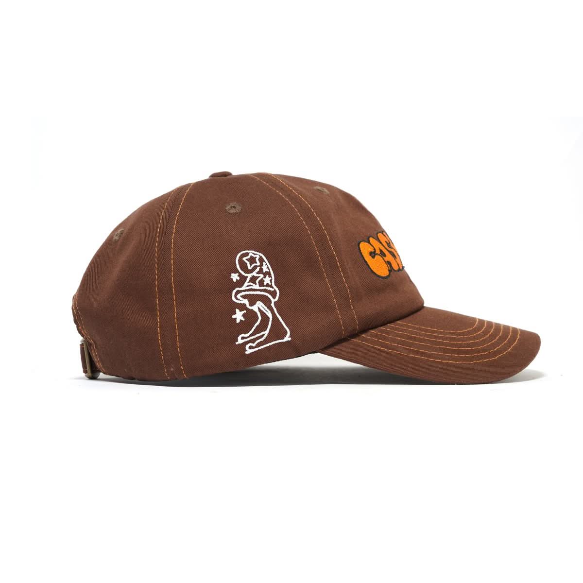 Cash Only Sketchbook 6 Panel Hat brown - side view Gallery Streetwear