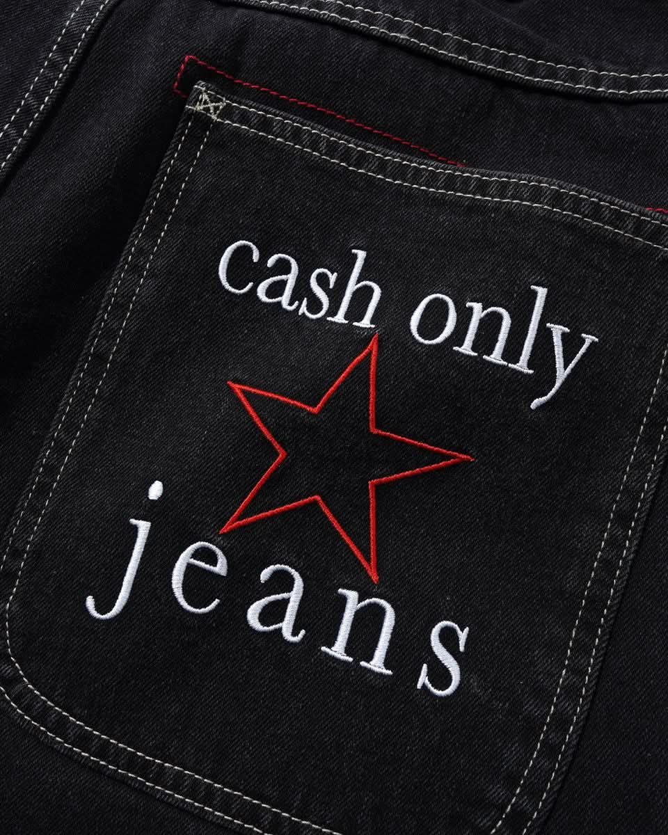 Cash Only Stars Denim Jeans – Black - Gallery Streetwear