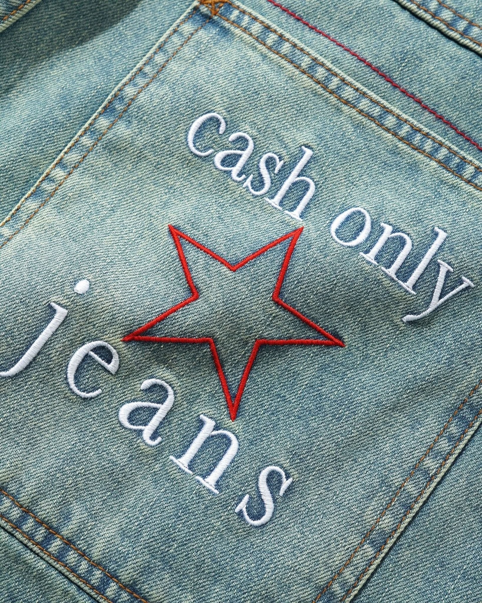 Cash Only Stars Denim Jeans – Sun Fade - Gallery Streetwear