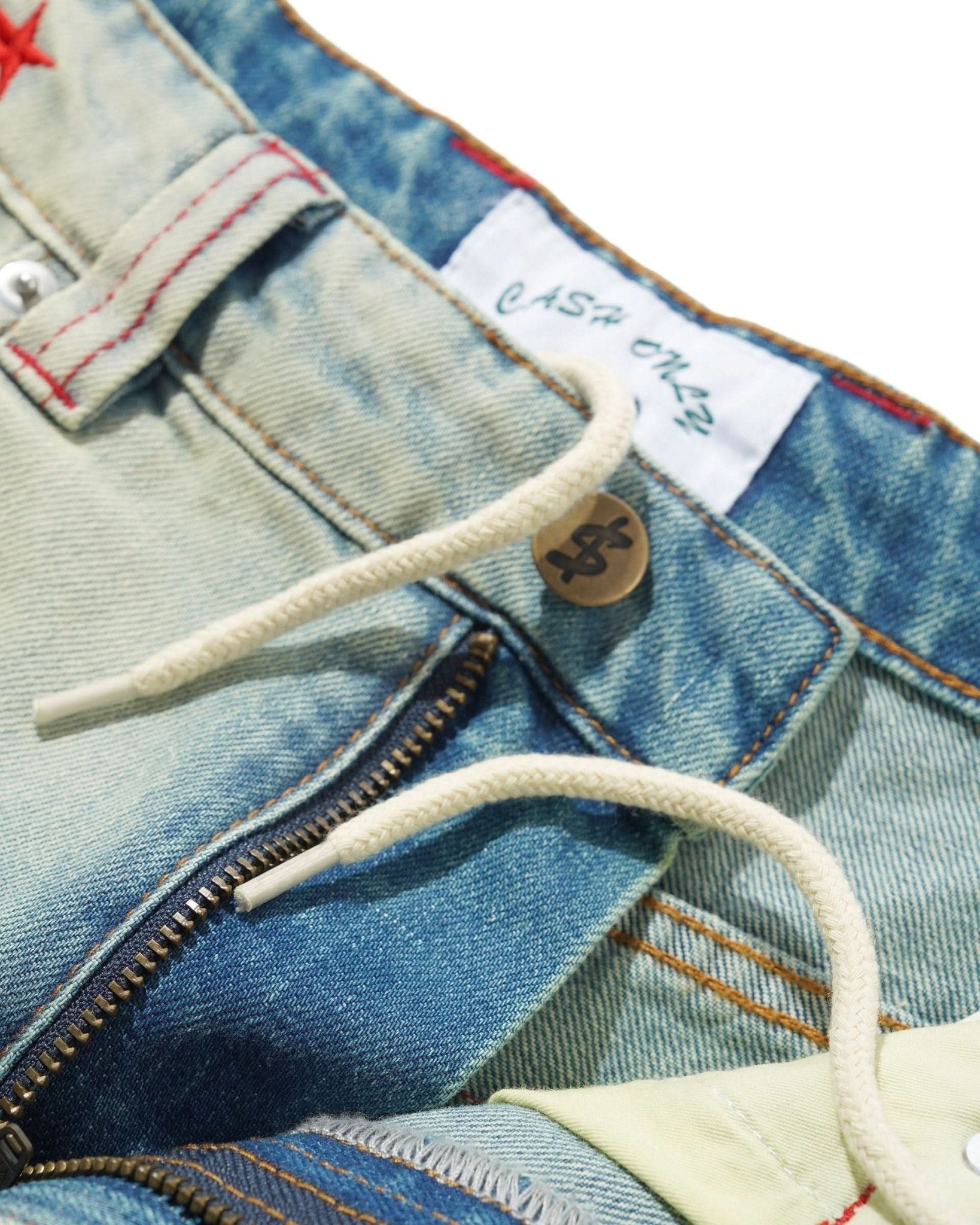 Cash Only Stars Denim Jeans – Sun Fade - Gallery Streetwear