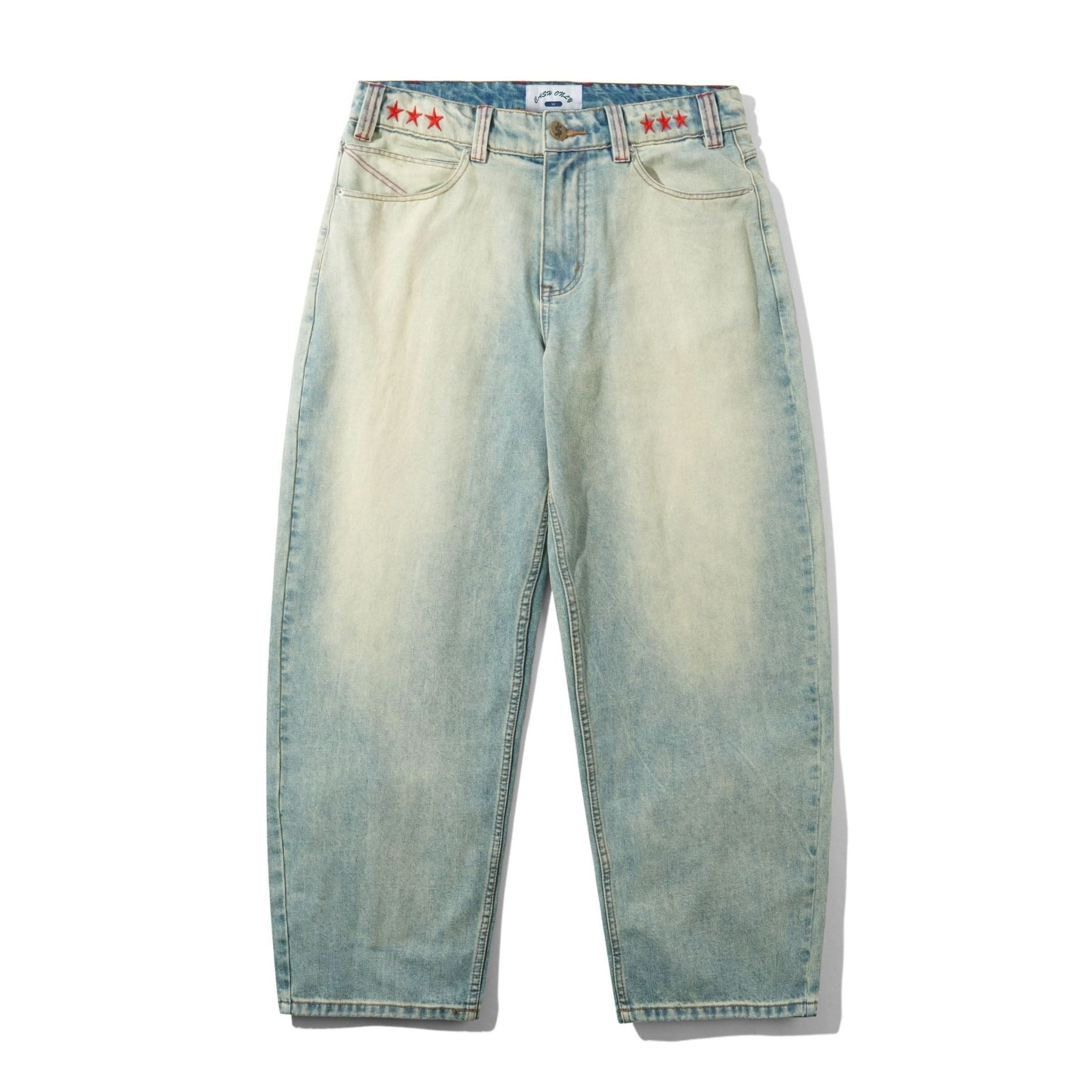 Cash Only Stars Denim Jeans – Sun Fade - Gallery Streetwear