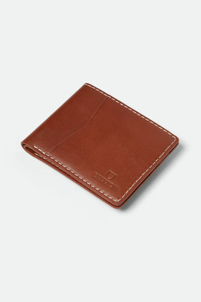 Brixton | Traditional Leather Wallet Brown - Gallery Streetwear