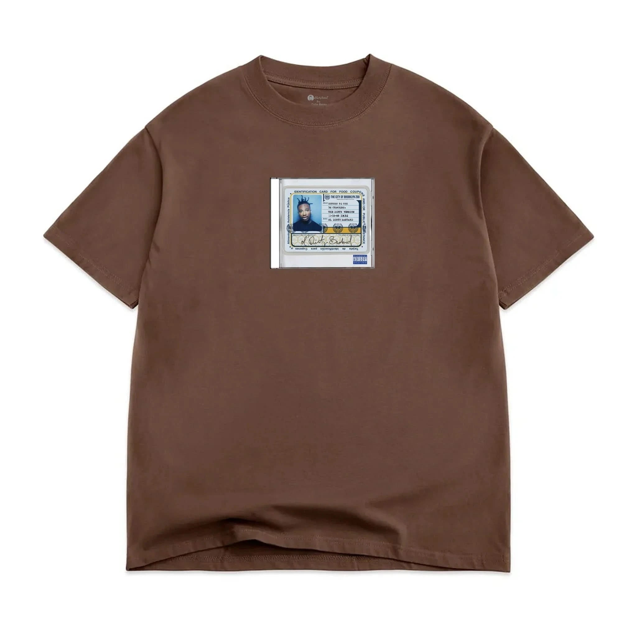 Color Bars x ODB CD Tee Brown - Gallery Streetwear