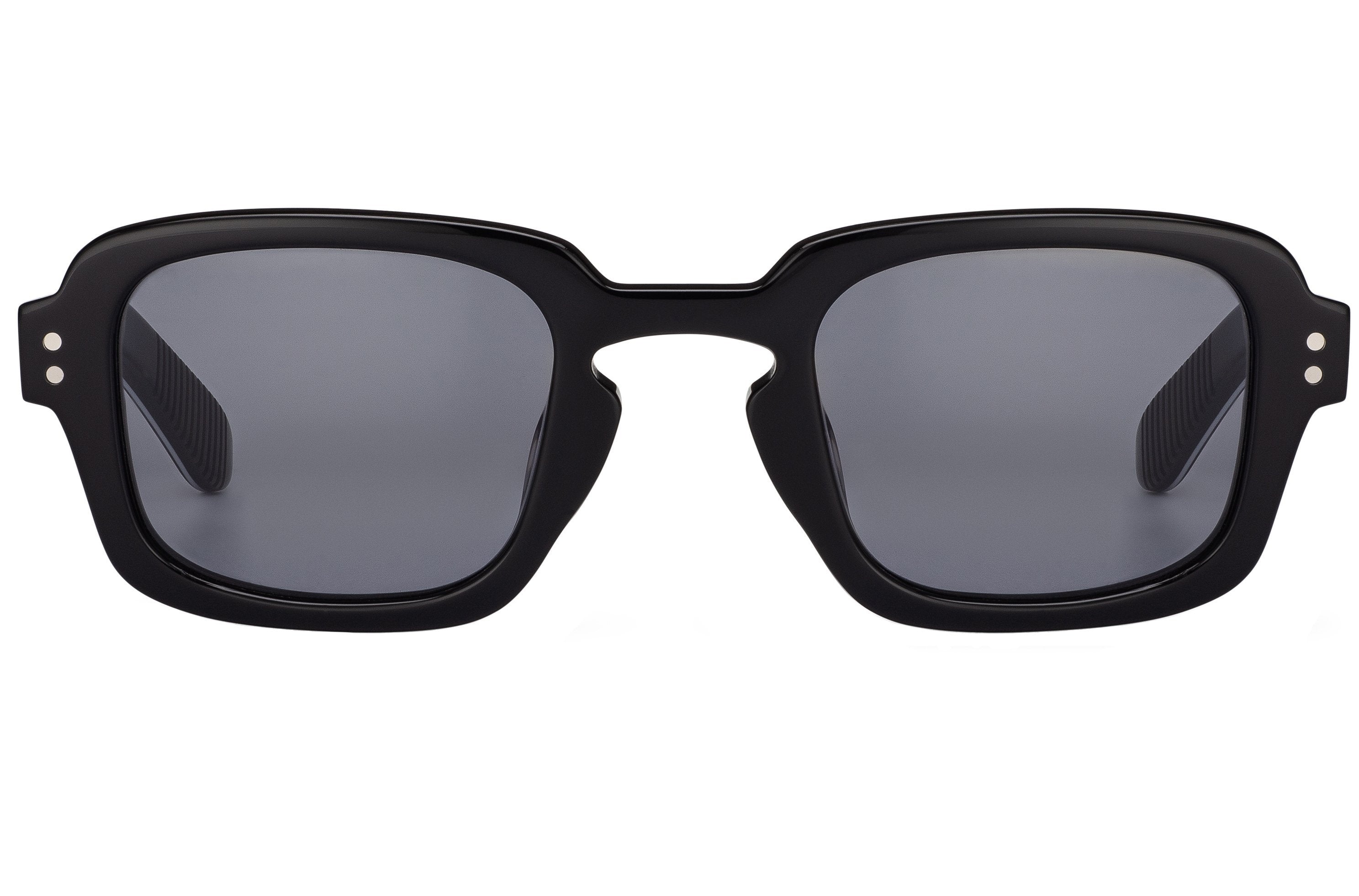 Spitfire Cut Fifteen sunglasses in all black, front view