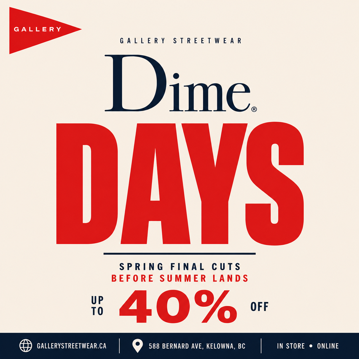 Dime Days Spring Final Cuts Hero
