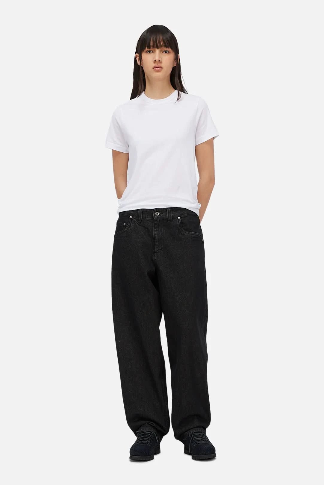 Dime MTL Baggy Denim Pants - Black Washed - Gallery Streetwear