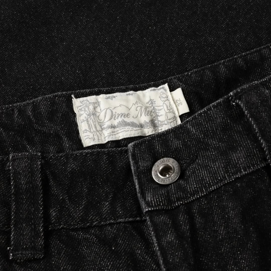 Dime MTL Baggy Denim Pants - Black Washed - Gallery Streetwear