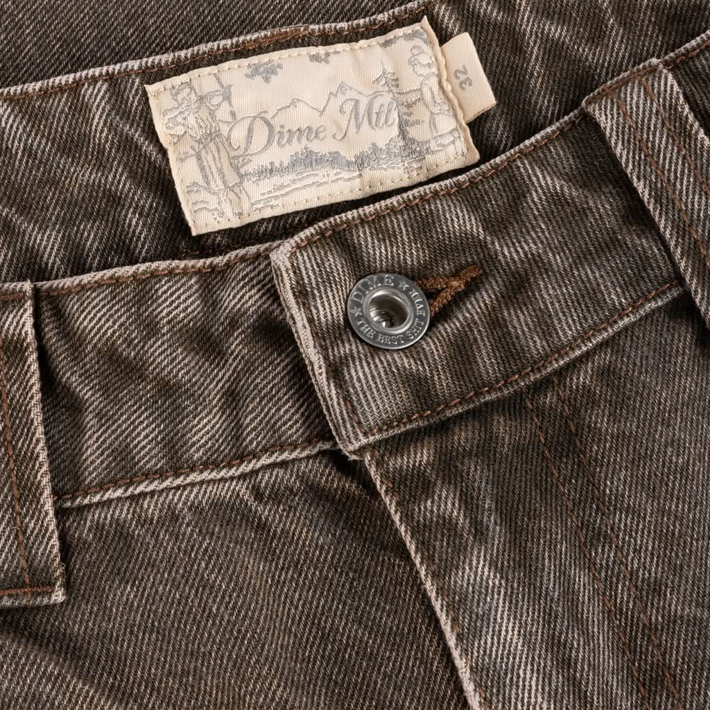 Dime MTL | Baggy Denim Pants – Sandblasted Brown - Gallery Streetwear