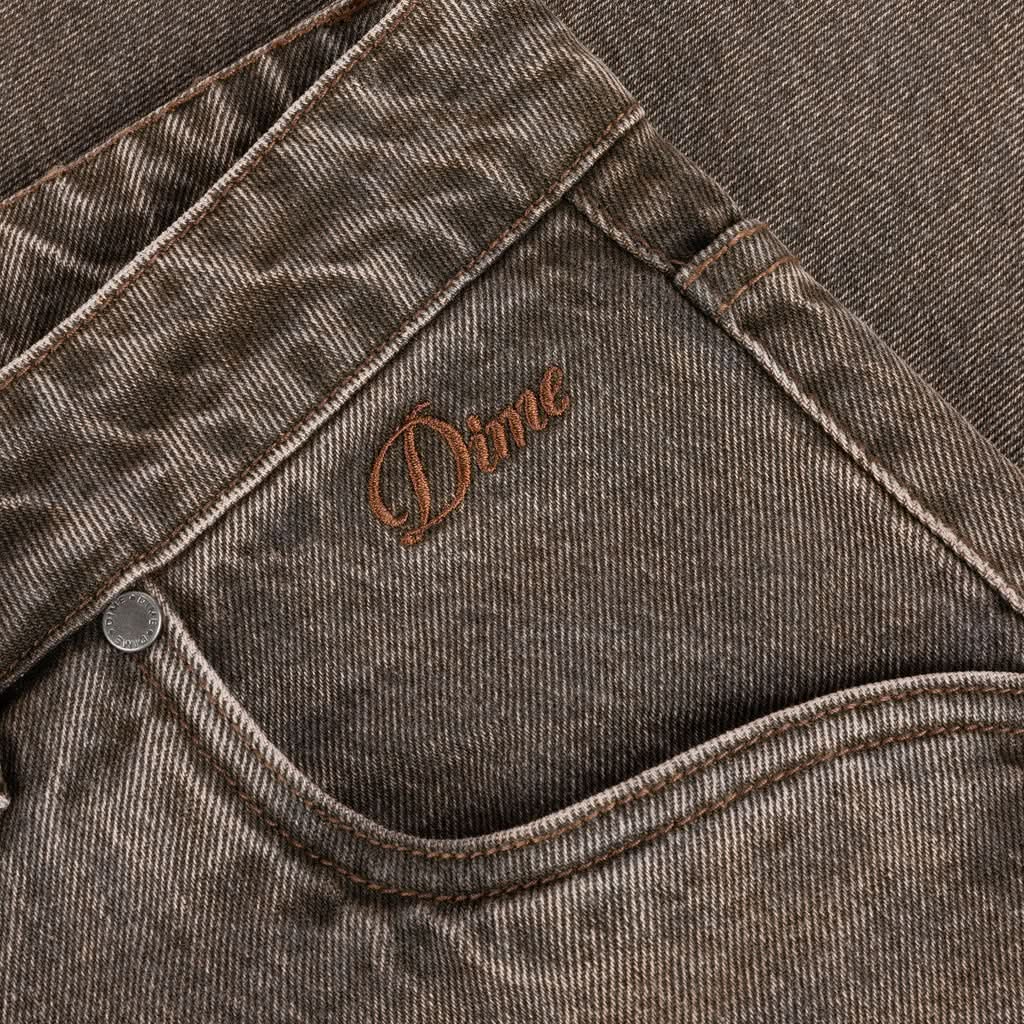 Dime MTL | Baggy Denim Pants – Sandblasted Brown - Gallery Streetwear