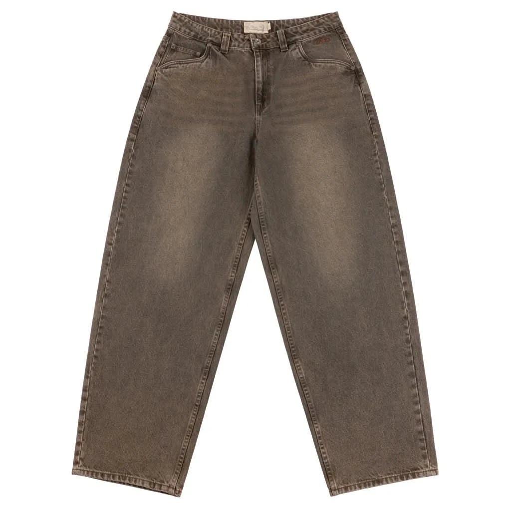 Dime MTL | Baggy Denim Pants – Sandblasted Brown - Gallery Streetwear
