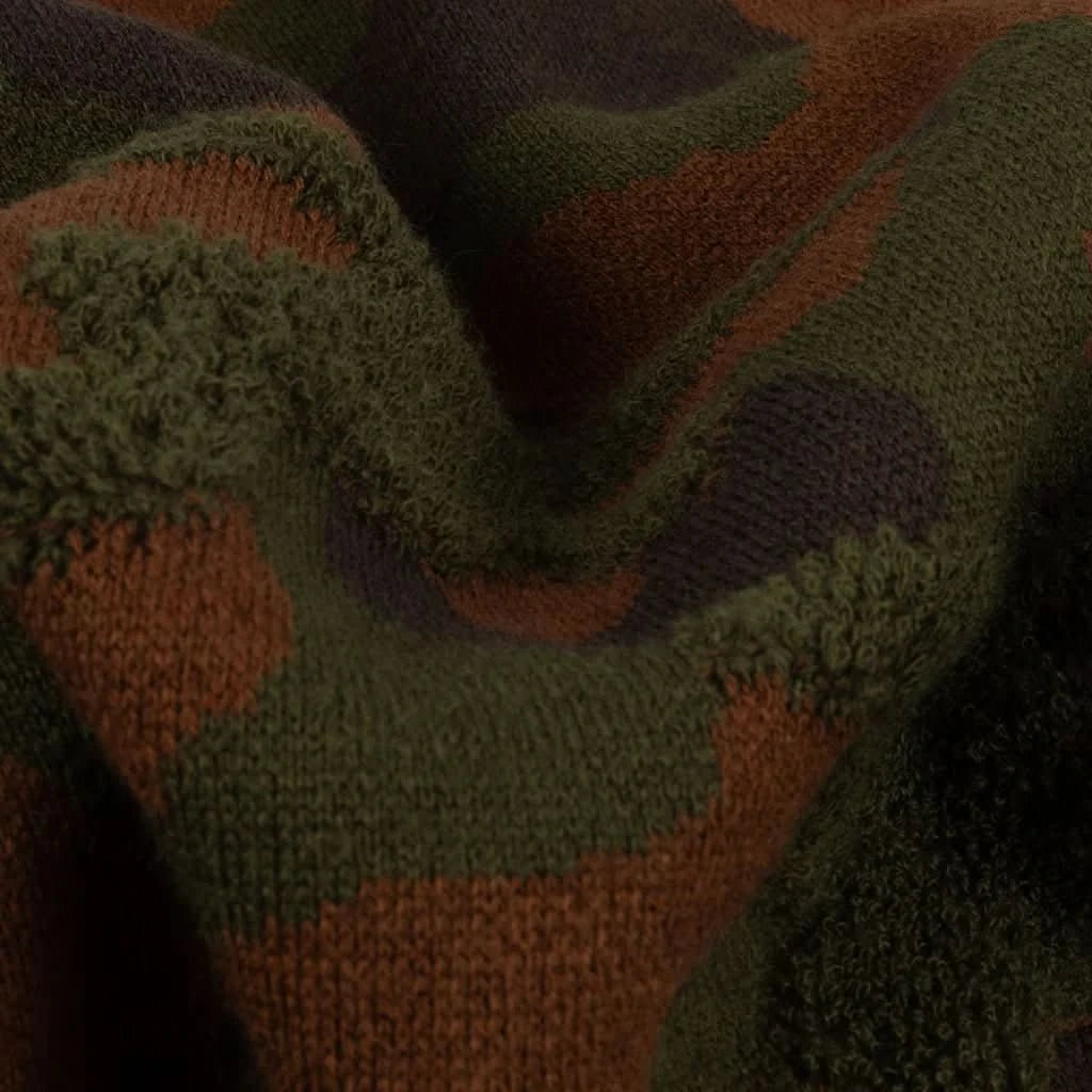 Dime MTL Chenille Knit Sweater – Camo Embossed Pullover - Gallery Streetwear