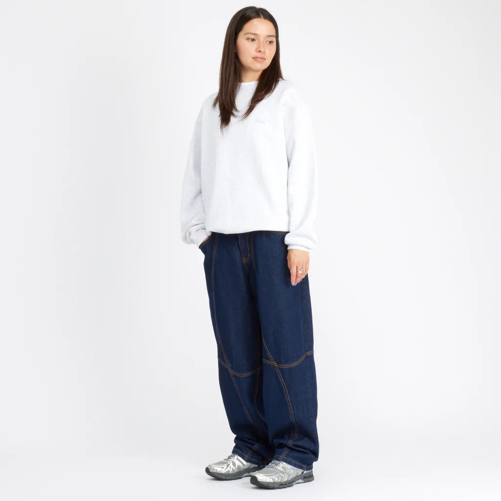Dime MTL Classic Baggy Denim Pants – Paneled Indigo Skate Jeans - Gallery Streetwear