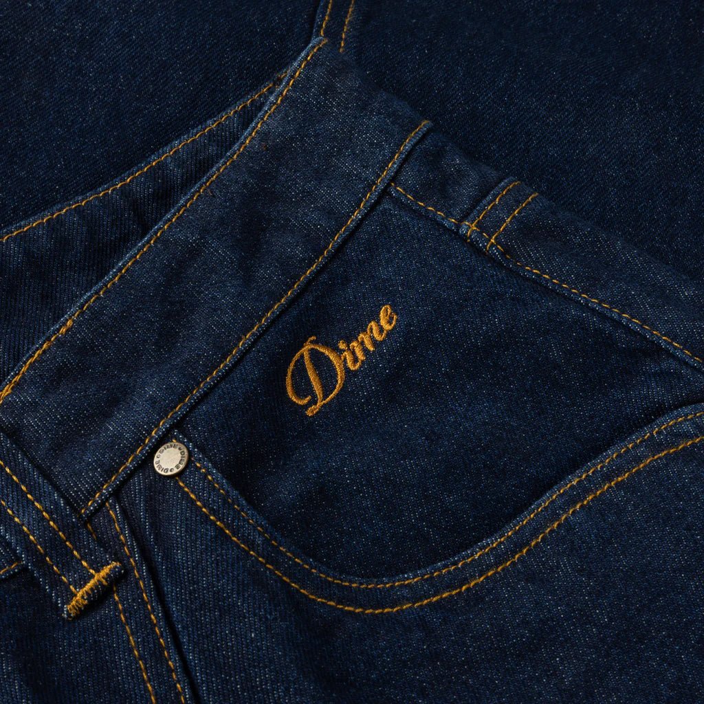 Dime MTL Classic Baggy Denim Pants – Paneled Indigo Skate Jeans - Gallery Streetwear