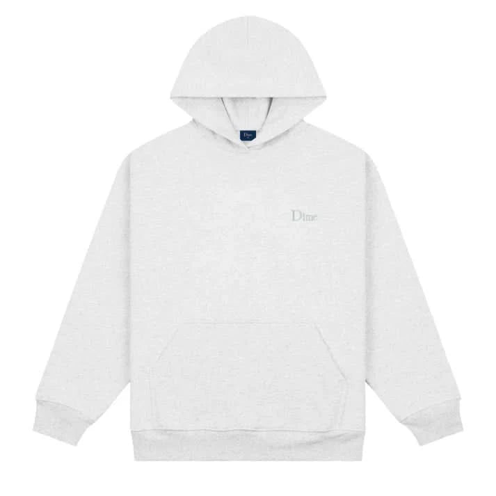 Dime MTL Classic Small Logo Hoodie – Grey - Gallery Streetwear