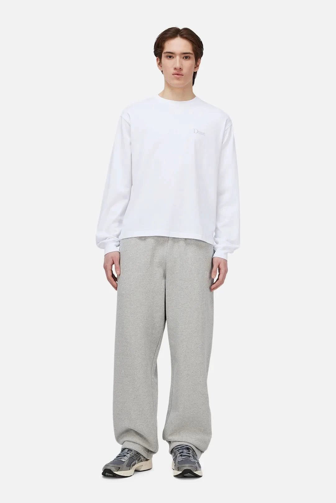 Dime MTL Classic Small Logo LS Shirt - White - Gallery Streetwear