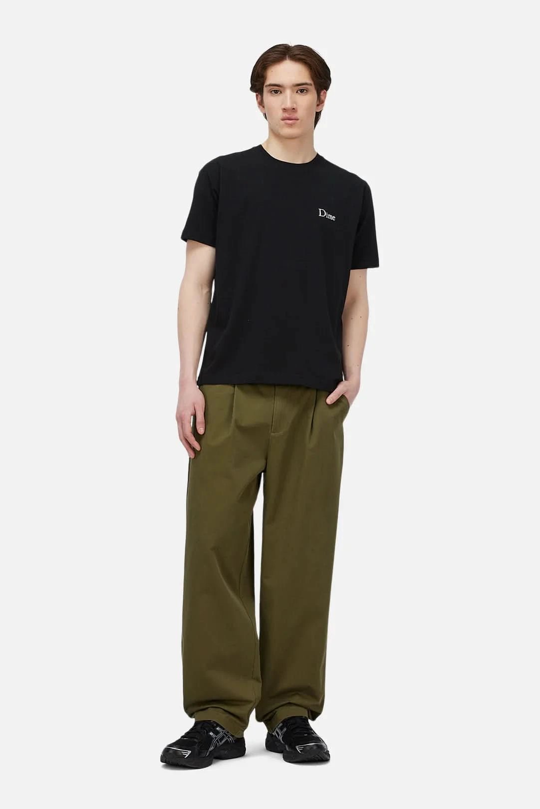 Dime MTL Classic Small Logo Tee - Black - Gallery Streetwear