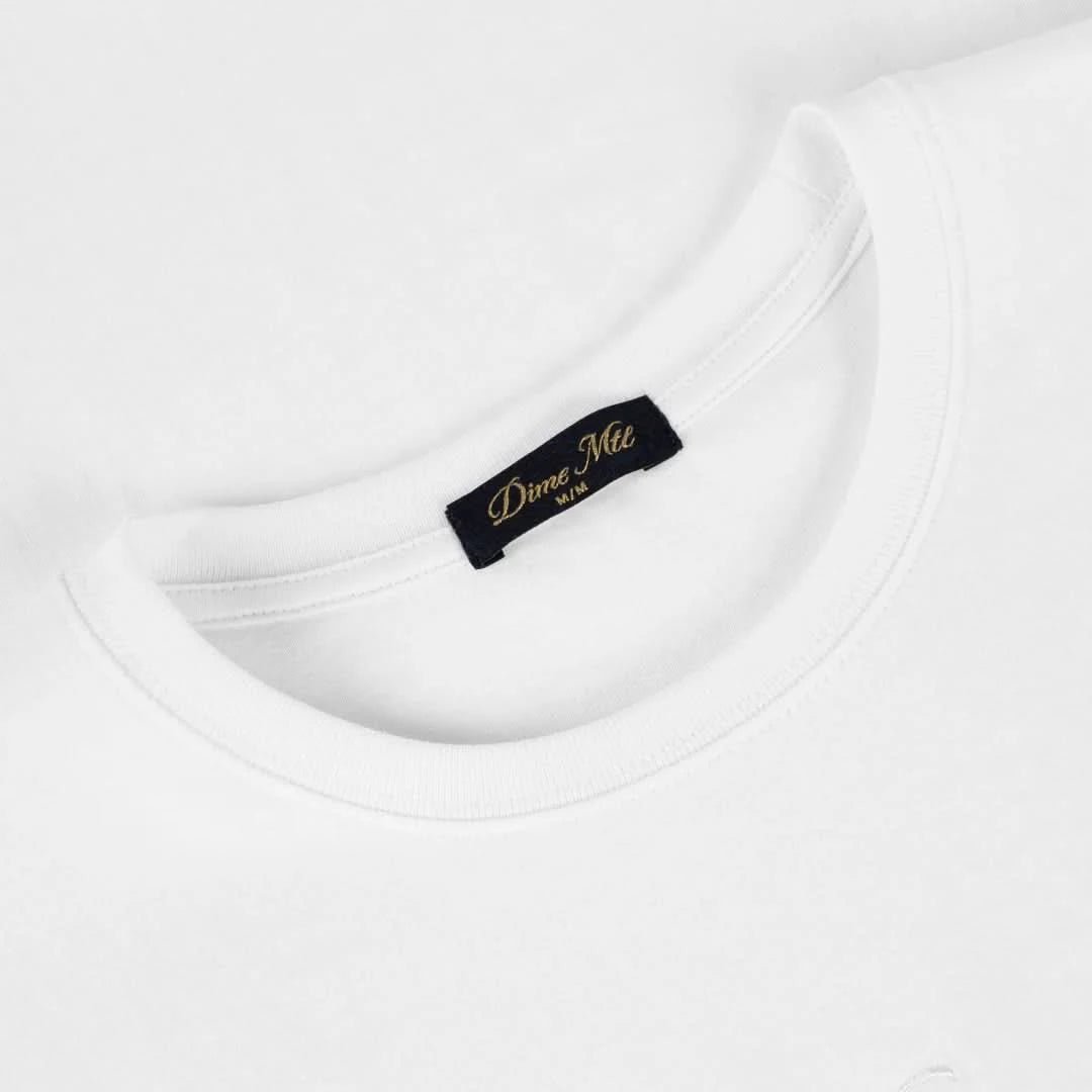 Dime MTL Classic Small Logo Tee - White - Gallery Streetwear