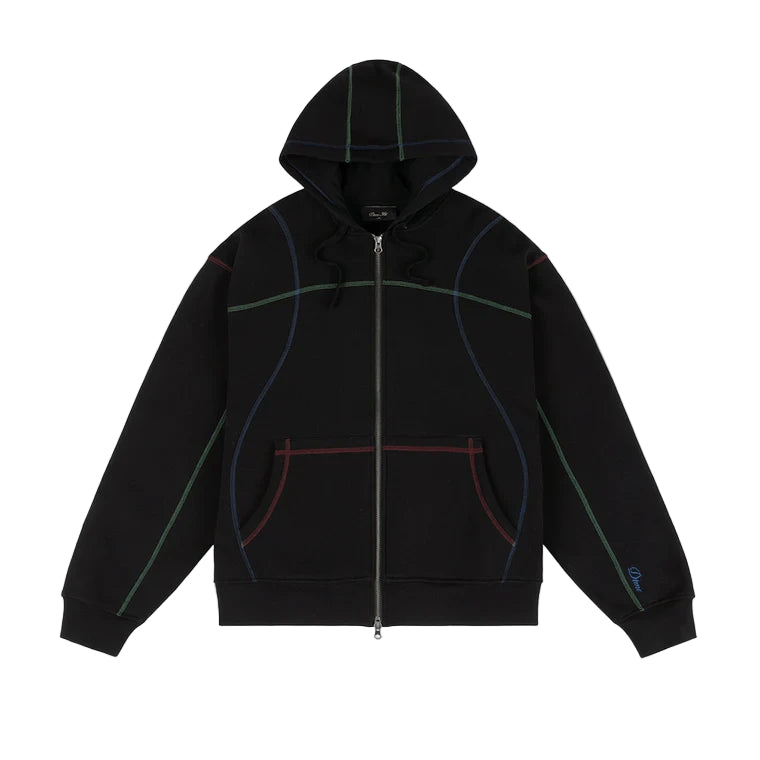 Dime MTL Court Zip Hoodie – Black - Gallery Streetwear Kelowna, Canada's Best selection of Dime MTL Clothing.