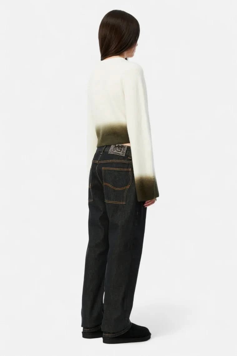 Dime MTL Cropped Mohair Knit – Gradient Cream - Gallery Streetwear