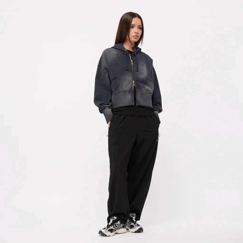 Dime MTL | Cropped Zip Hoodie - Black - Gallery Streetwear