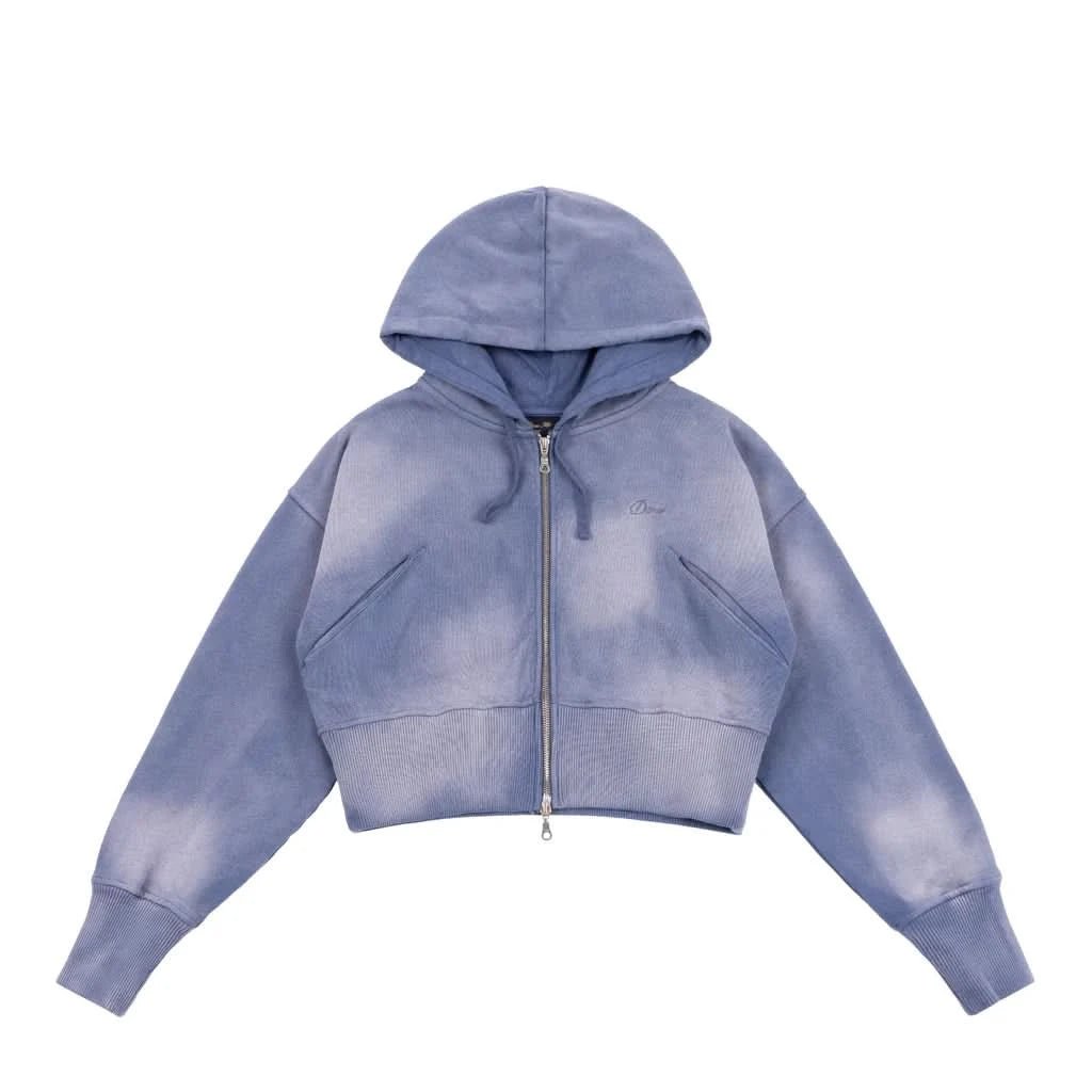 Dime MTL | Cropped Zip Hoodie – Lavender - Gallery Streetwear
