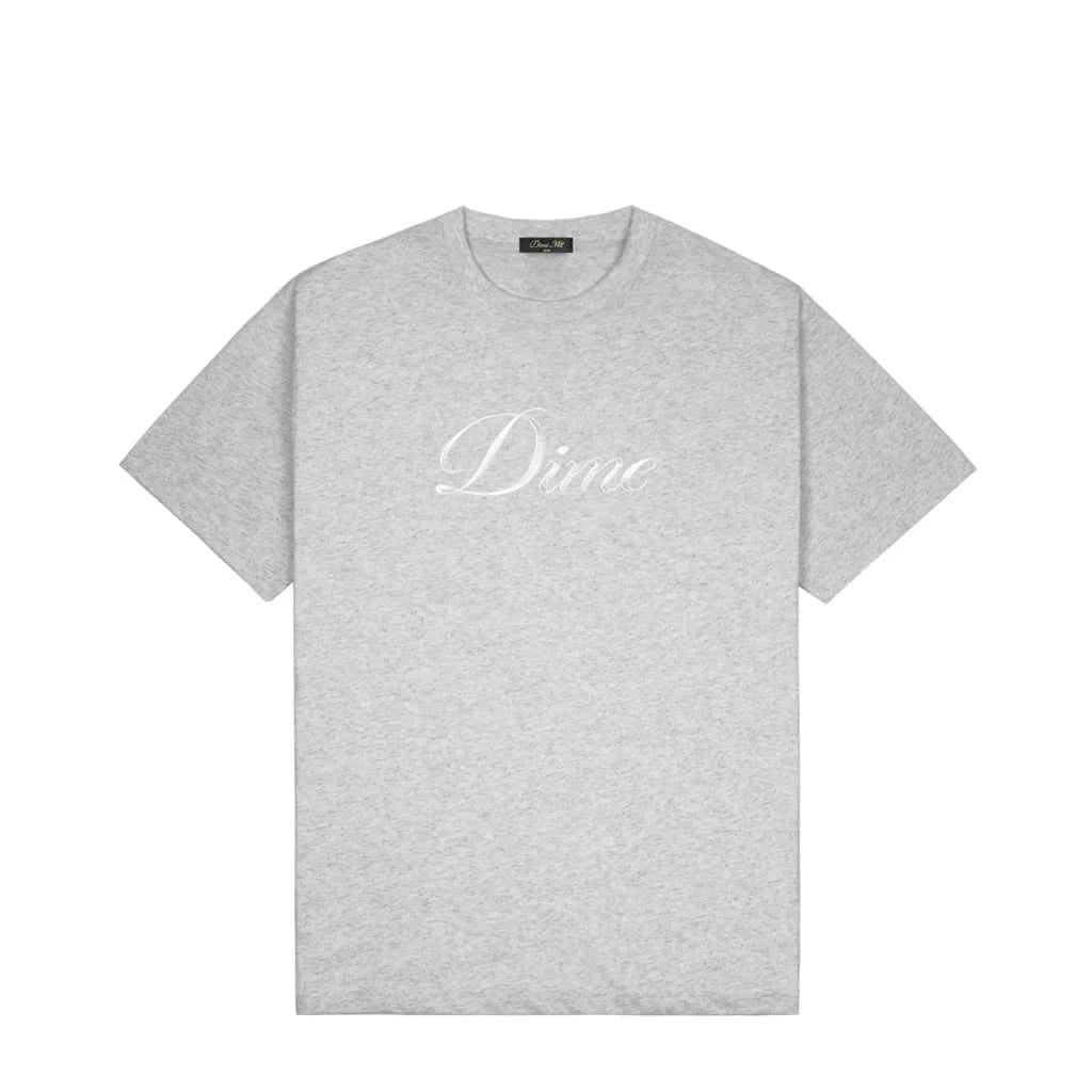 Dime MTL | Cursive T-Shirt – Heather Grey - Gallery Streetwear
