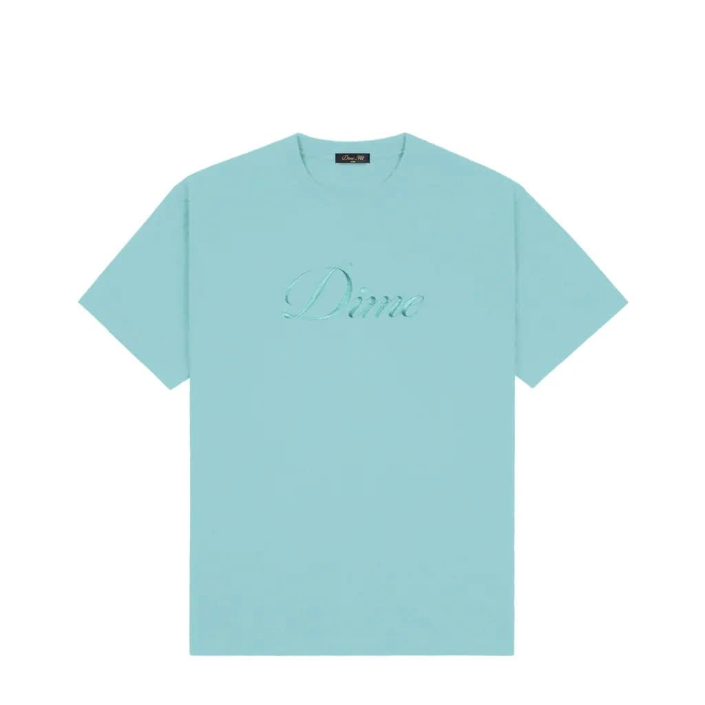 Dime MTL | Cursive T-Shirt – Teal - Gallery Streetwear