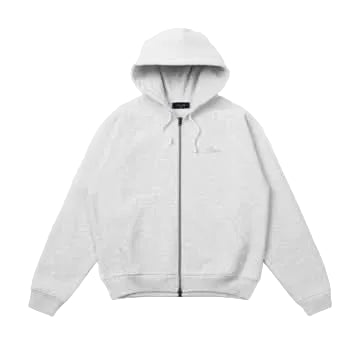 Dime MTL Cursive Zip Hoodie Ash | Gallery Streetwear Canada